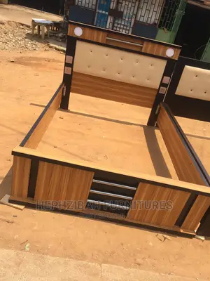 4 1/2 X 6 Bed Frame With 2 Led Light and Sockets
