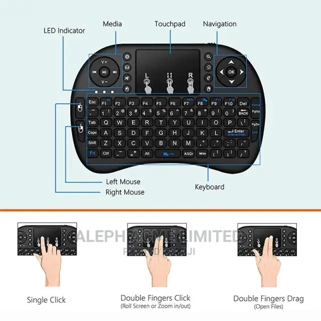 2.4ghz Rechargeable Wireless Mini Qwerty Keyboard