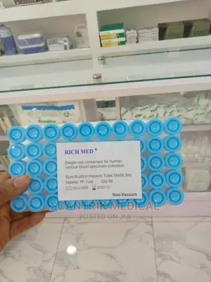 Plastic Gel Heparin Tube