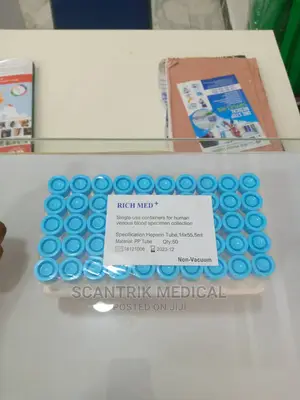 Disposable Blue Plasma Blood Collection Tube
