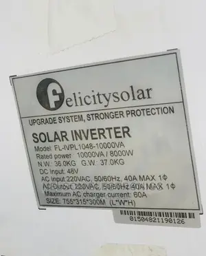 Felicty 10kva 48volt Upgrade Solar Inverter