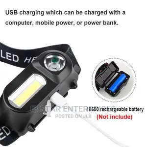 New Mini 4 Modes COB Running Fishing Headlight