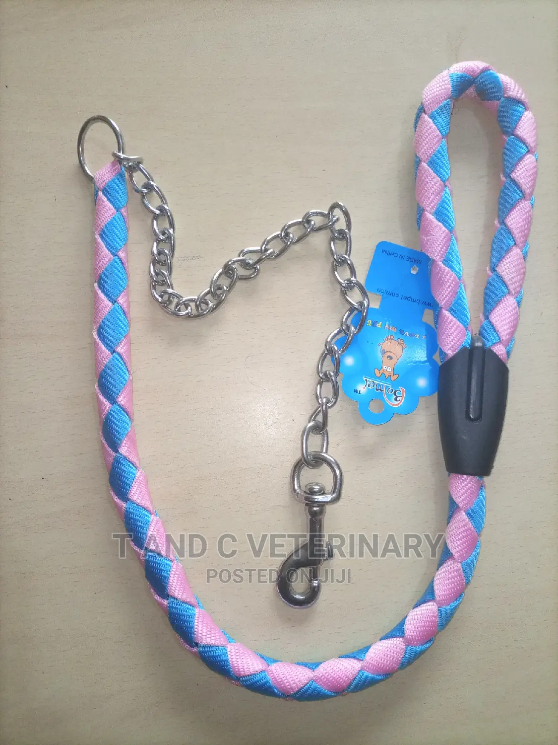 Half Leash Half Chain Pet Dog Leash