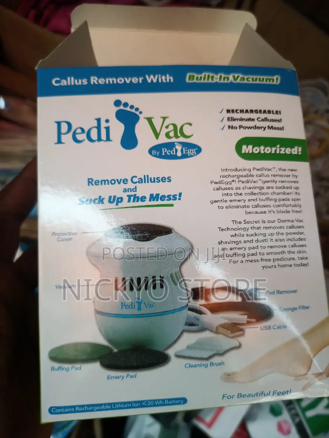 Rechargeable Pedi Vac (Callus Remover)