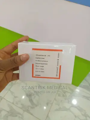 Capillary Tube for Micro-Heparinized