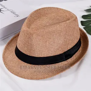 Straw Fedora Hat for Classical Men