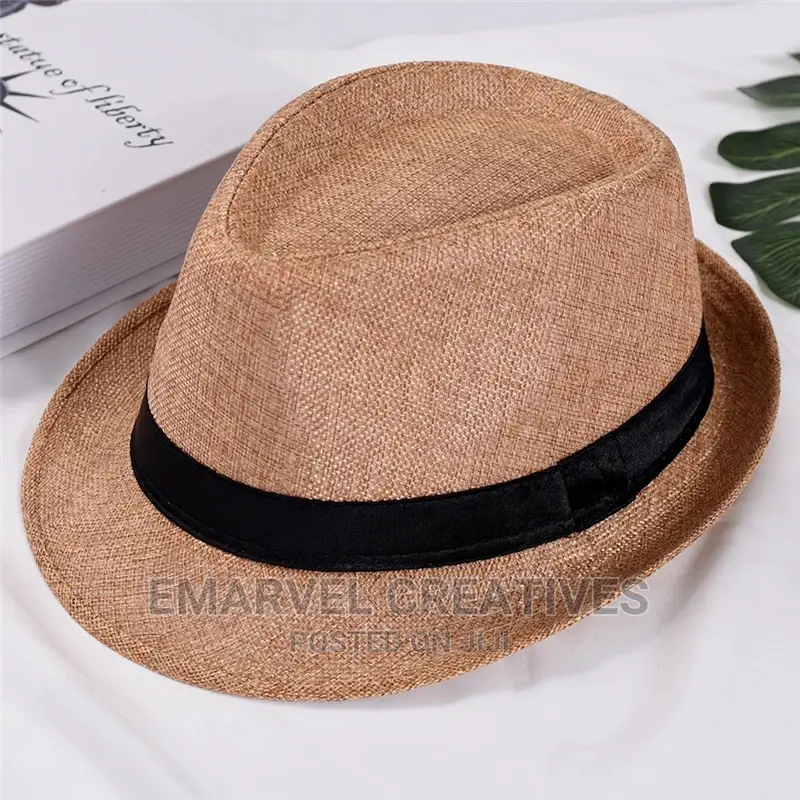 Straw Fedora Hat for Classical Men