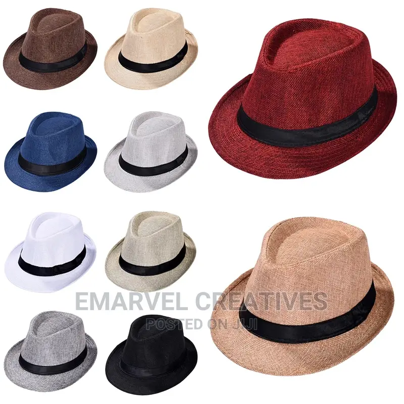 Straw Fedora Hat for Classical Men