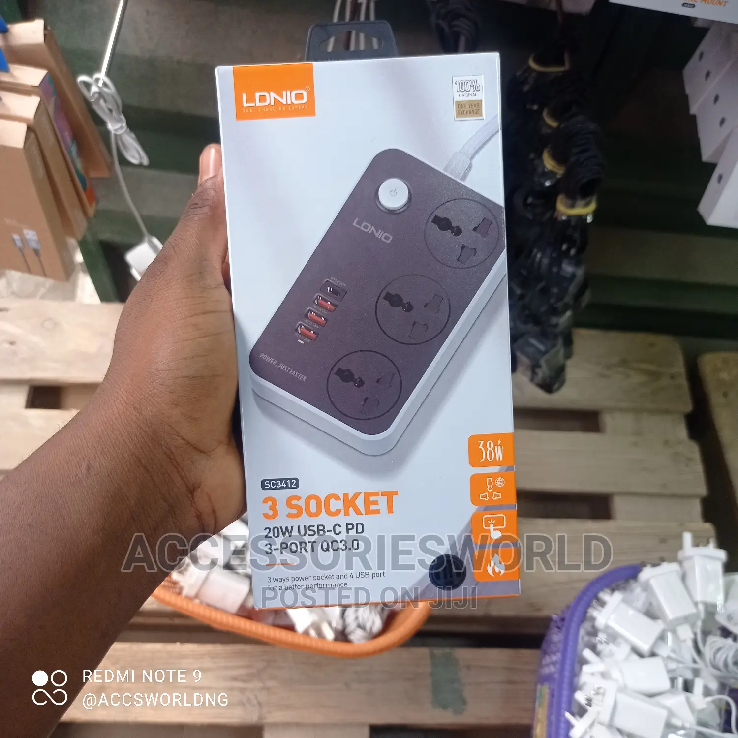 Ldnio Sc3412 3 Socket 4usb 10a Max 38w