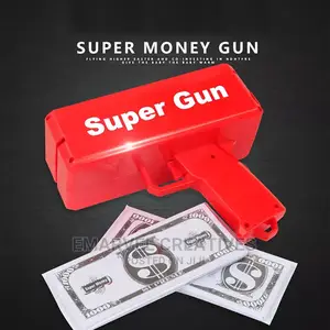 Money Gun Game Spit Banknotes Cash Cannon Money Gun Toy