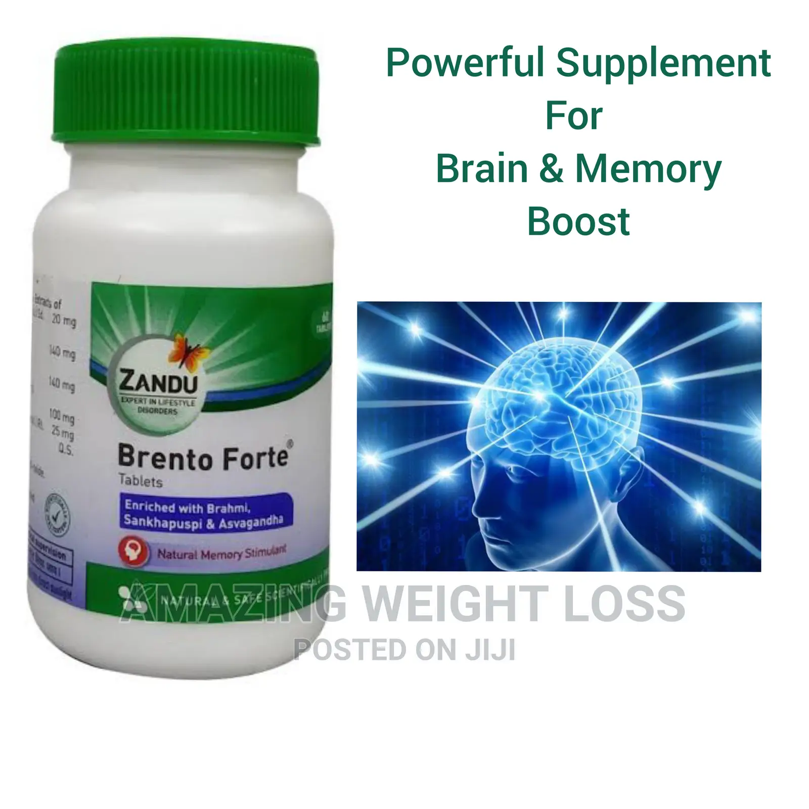 Powerful Supplement for Brain Memory Boost( Brenton)