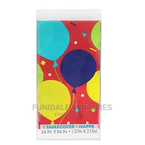 Balloon Party Plastic Table Cover