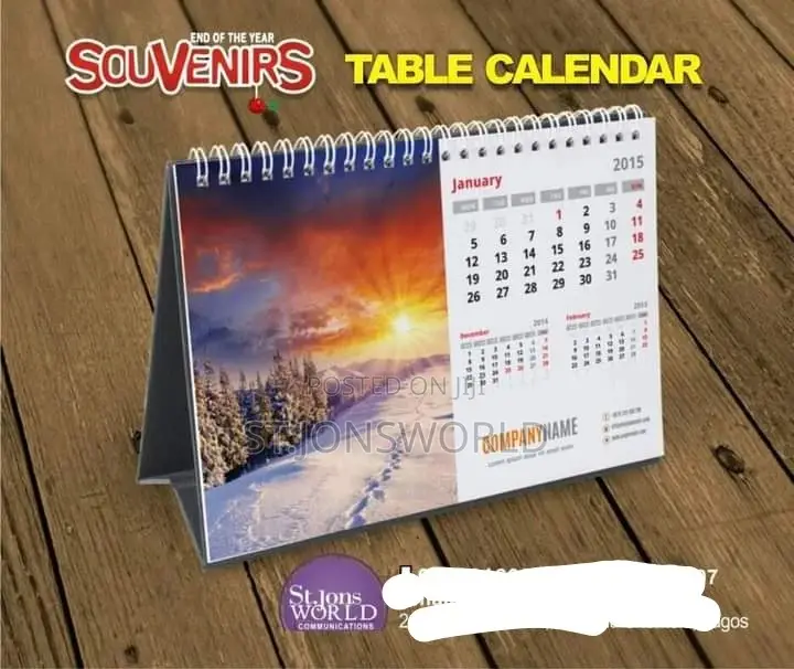 2026 Desktop Calendar Souvenirs