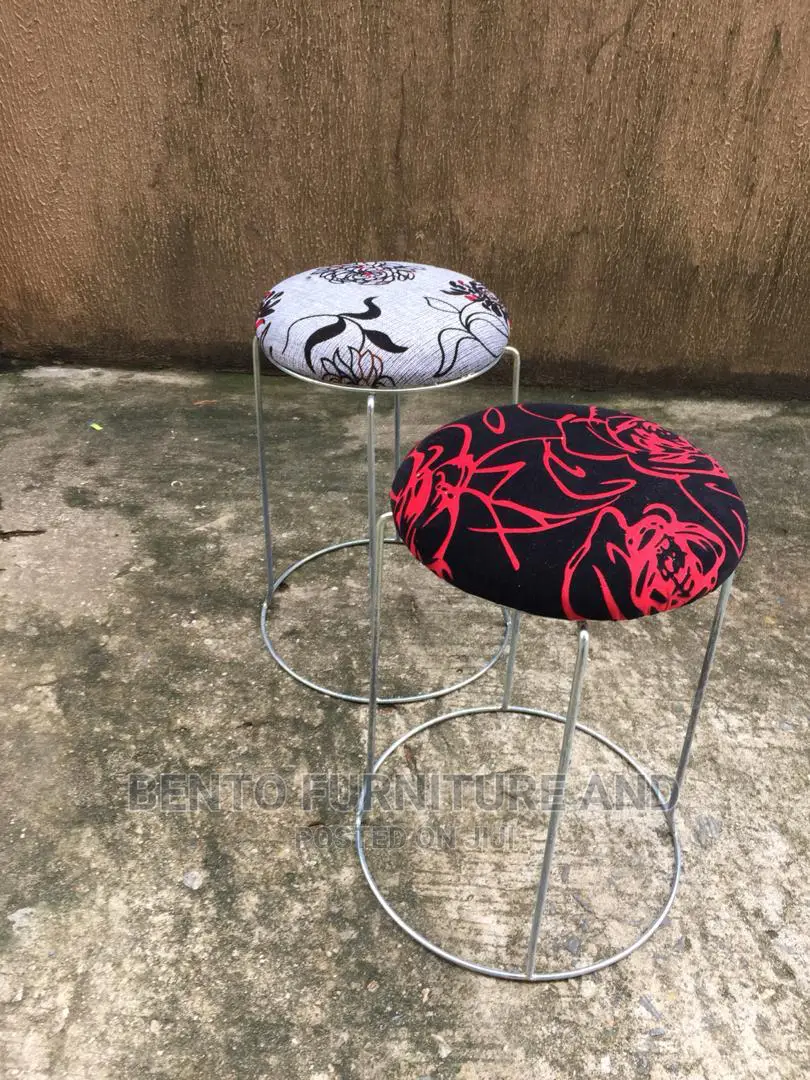 Leather and Fabric Stools