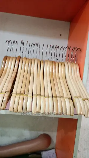 Clothes Wooden Hangers Display