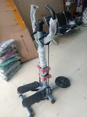 Standing Stepper With Dumbbells