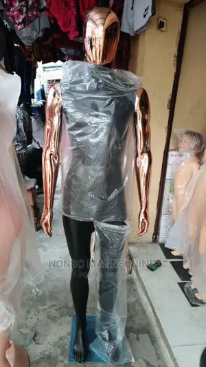 Matt Black Body Bronze Male Full Body Mannequin