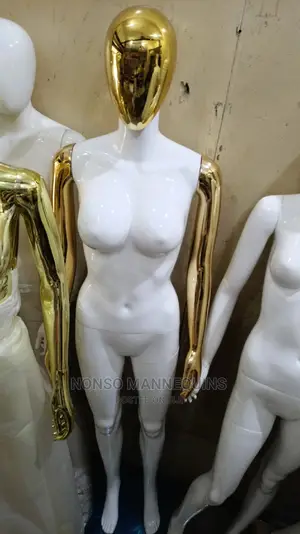Chrome Colourful Female Display Mannequins