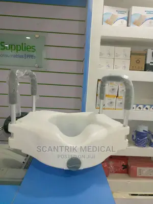 Plastic Disable Raised 4" High Toilet Seat for Elderly