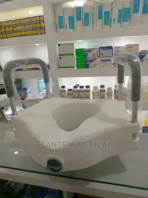 Elevated Raised Toilet Seat With Removable Arms
