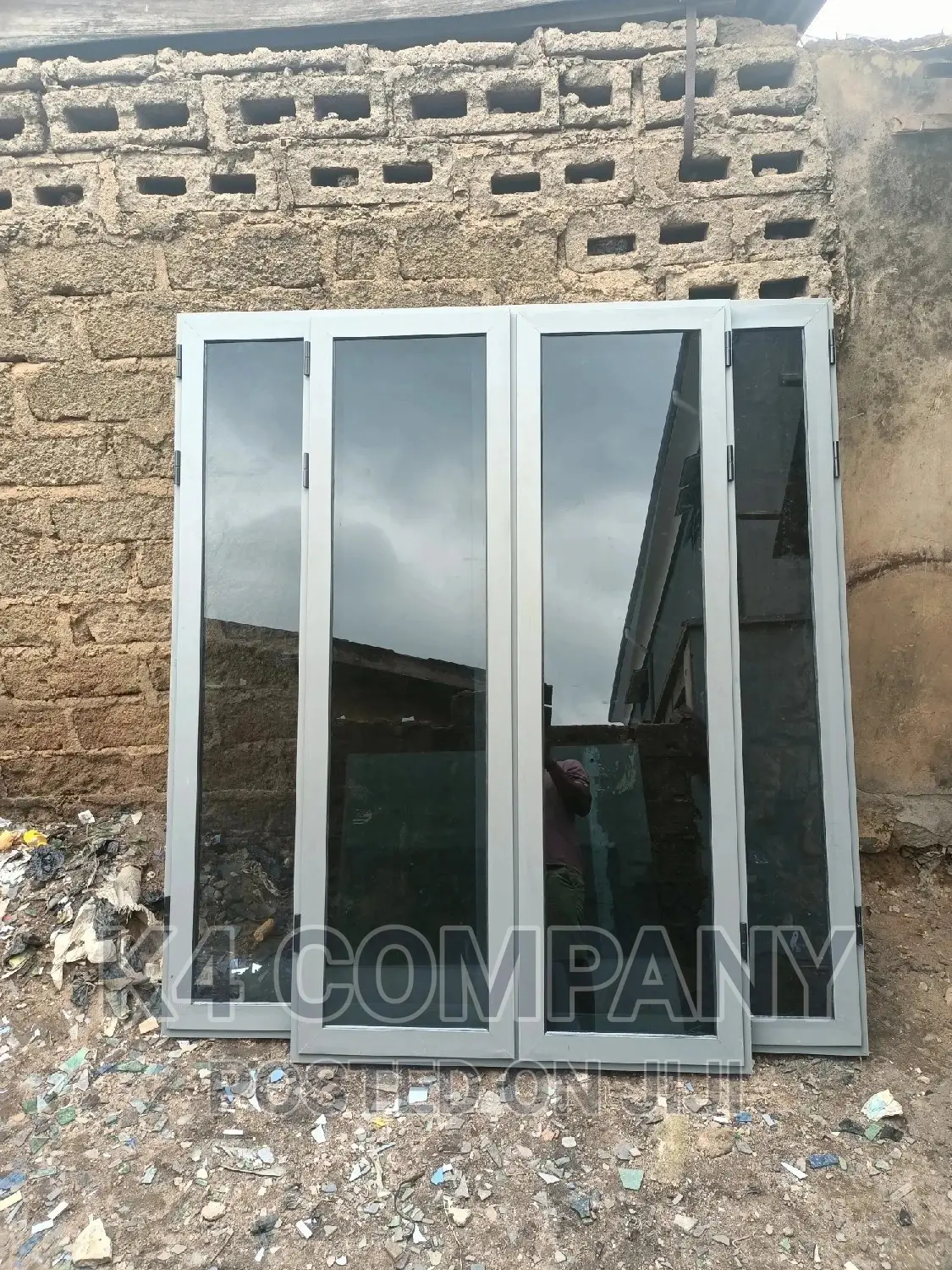 Aluminum EBM Window With Buglary