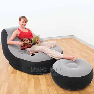 Intex Ultra Lounge Inflatable Chair With Footrest
