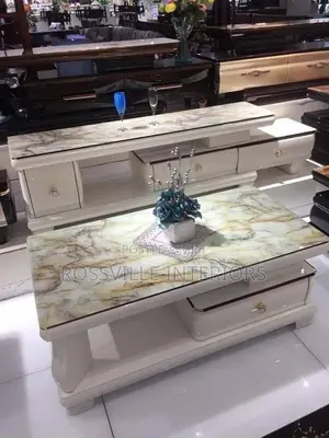 Tv Shelf and Centre Table With Drawers