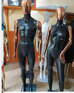 Black Bronze Male Female Display Mannequins