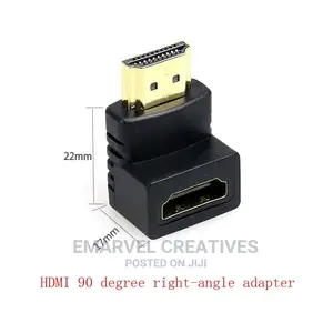 Hdmi-Compatible 90 Degree Right-Angle Adapter HDMI