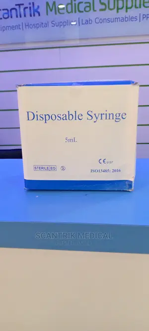 Disposable Syringe and Needle - 5ml/5mn, 100 Pieces