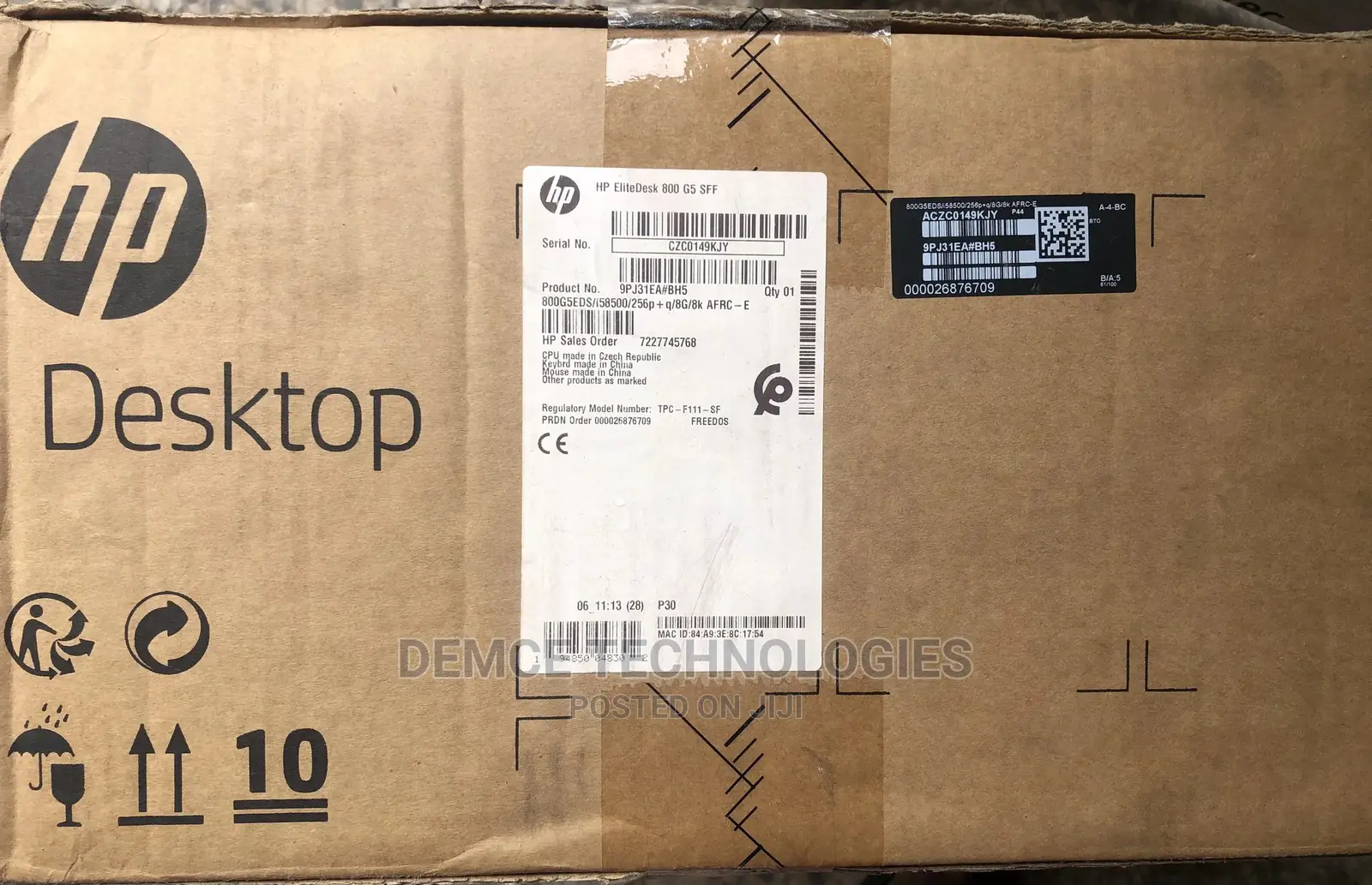 New Desktop Computer HP EliteDesk 800 8GB Intel Core I5 SSD 256GB