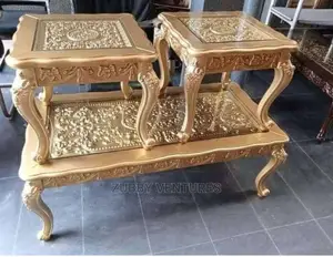 Best Quality Royal Center Table With 2 Side Stools.