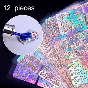 Nail Sticker Manicure Decoration Adhesive Art Template