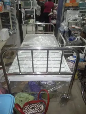 Hospital Bed With Stainless Head and Feet