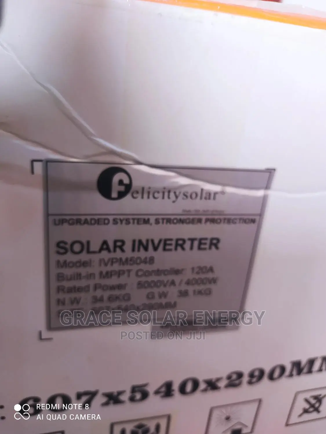 5kva Felicity Hybrid Inbuilt 120a Controller