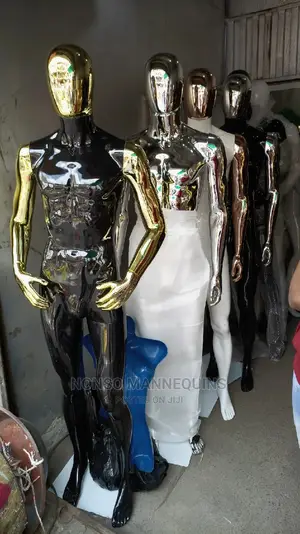 Male Model Display Colourful Mannequins