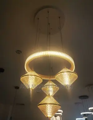 Golden Led Chandelier