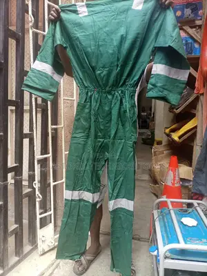 Green Industrial Safety Coverall