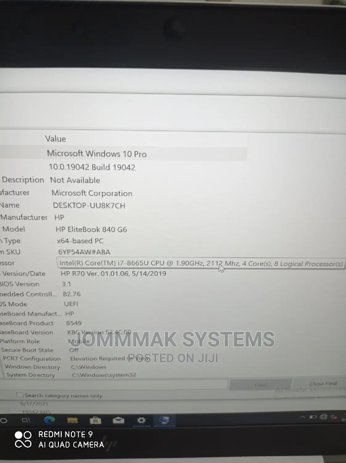 Laptop HP EliteBook 840 G5 16GB Intel Core I7 SSD 512GB