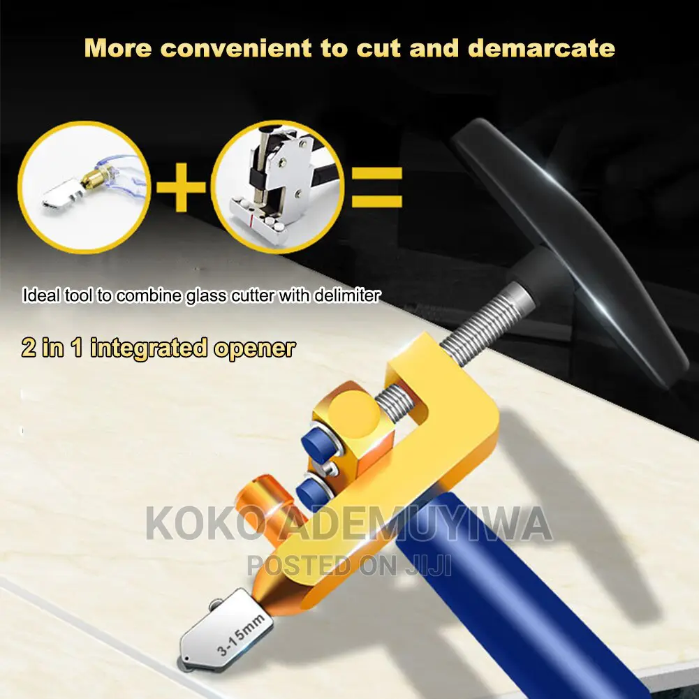 Combined Hand-Held Glass and Tile Cutter