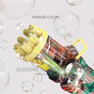 Electric Bubble Machine With Led Light