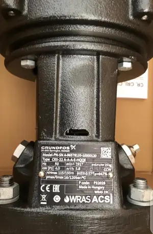 Gurndfos Vertical Multistage Centrifugal Booster Pump