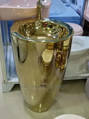 Executive Gold Stand Alone Wash Hand Basins.