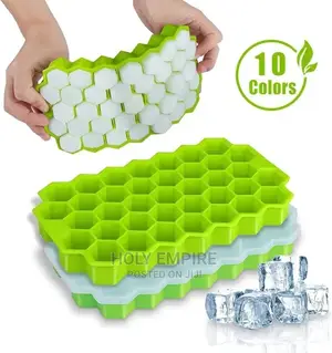 37 Cubes Silicone Ice Cube Maker Mold With Lids