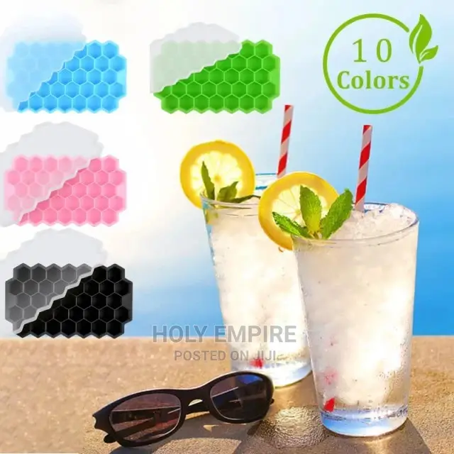 37 Cubes Silicone Ice Cube Maker Mold With Lids