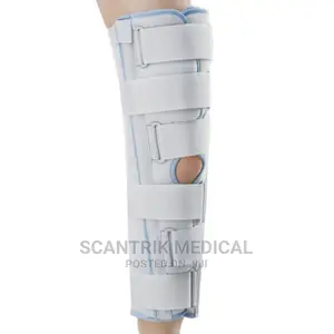 Knee Brace Immobilizes Leg