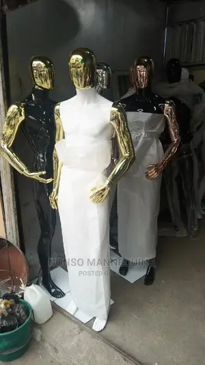 Male Colourful Full Body Chrome Display Mannequins