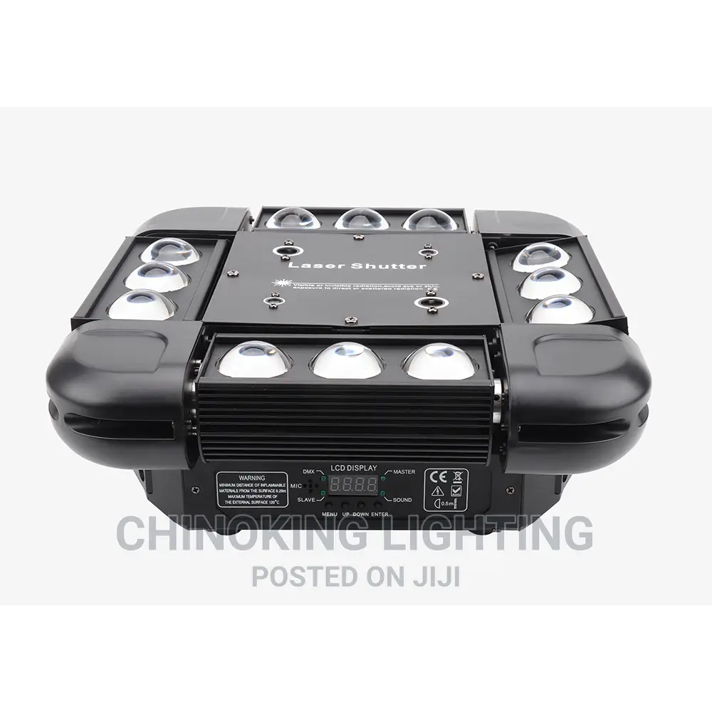 Moving Head 12pcs RGBW 4 in 1 With Laser System
