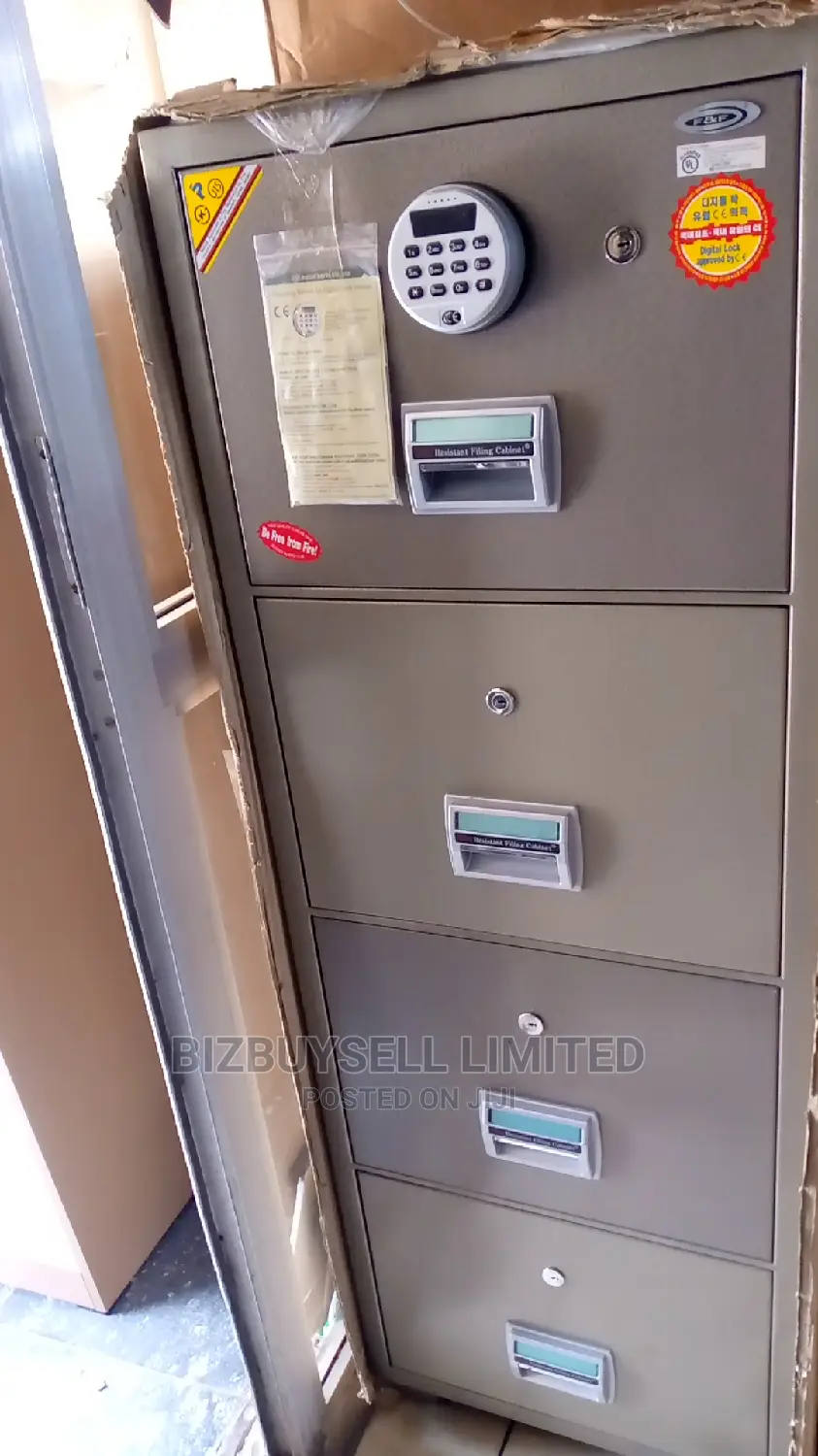 4 Drawers Digital Fire Proof Safe