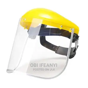 Safety Welding Re-Usable Yellow Face Shield Helmet